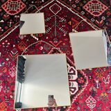 Gold square hanging mirror