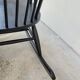 Rocking chair vintage noir 1950