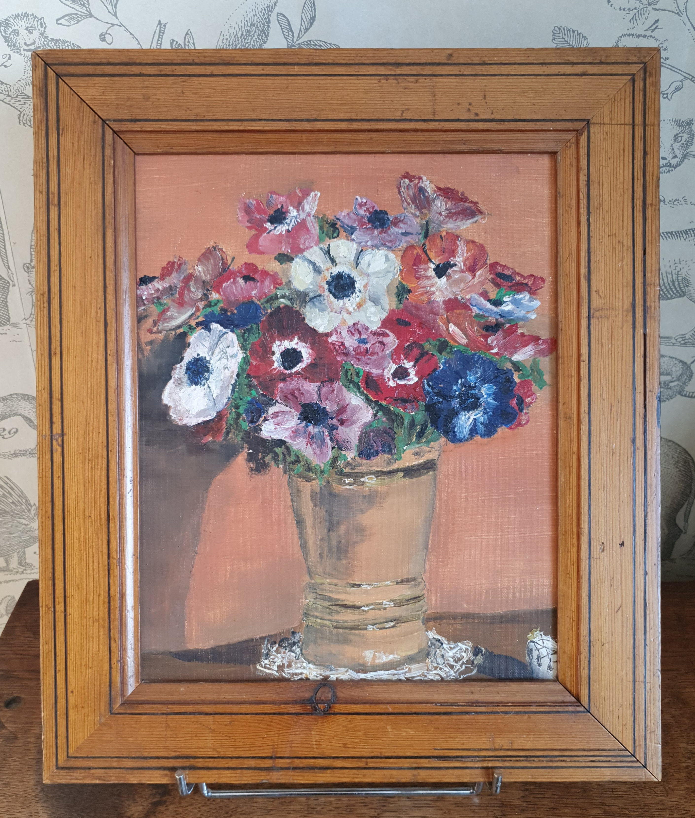 Peinture à l’huile bouquet de fleurs
