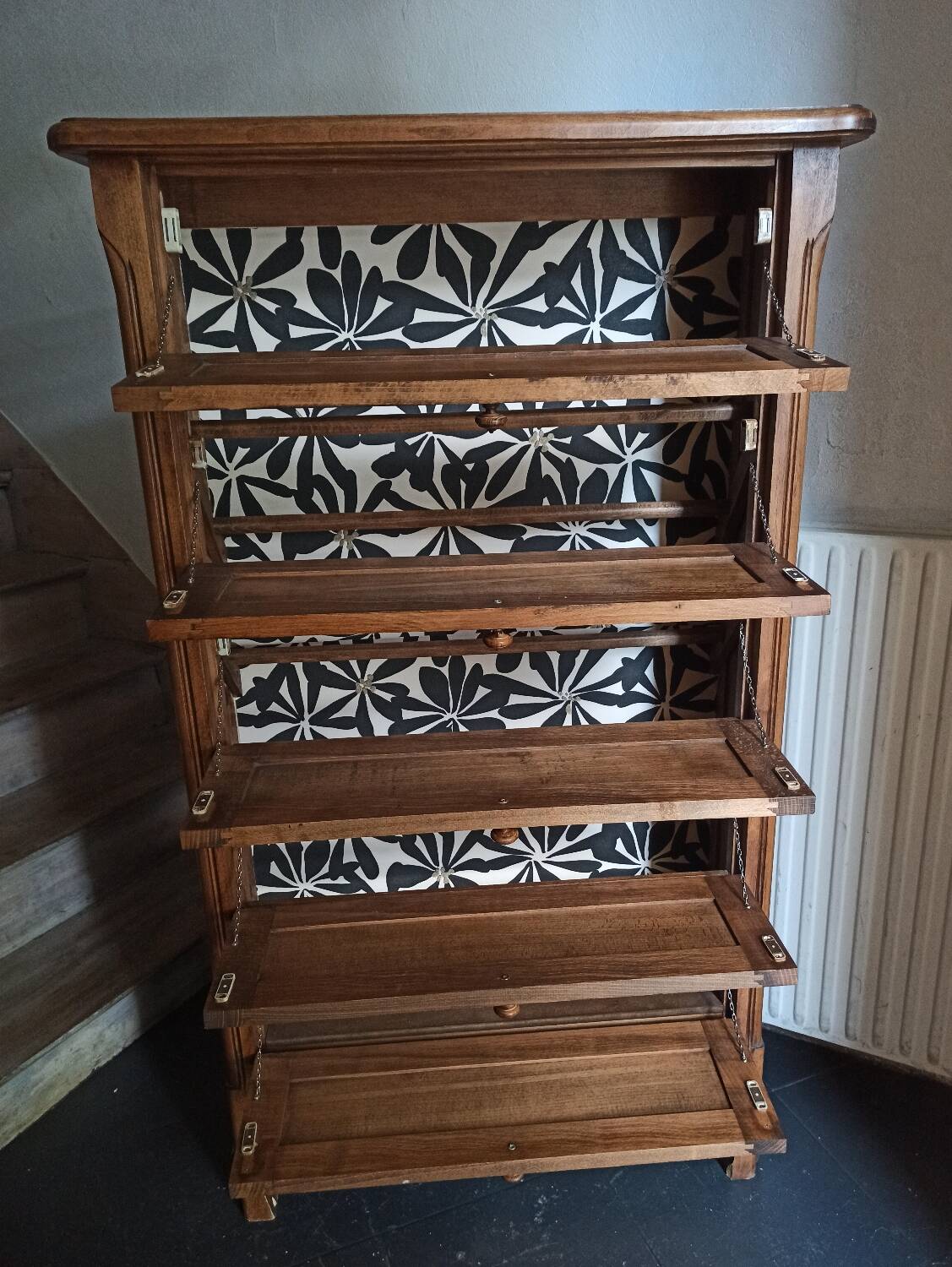 Vintage shoe cabinet