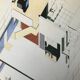 Poster after  axonometric perspective of the villa cook, 1926. 80 x 70 cm