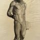 Academic Nude in Antique by Berger dit Lheureux Biloul Fine Arts 20th