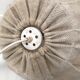 Hanging lamp in linen wood and wool
