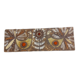 Plate, enamelled lava panel J.G Picard, Vallauris