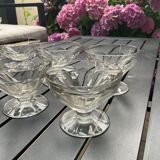 6 coupes à champagne cristal Baccarat model Talleyrand