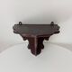 Pair of antique carved wooden shelves