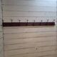 School coat rack with 8 hooks