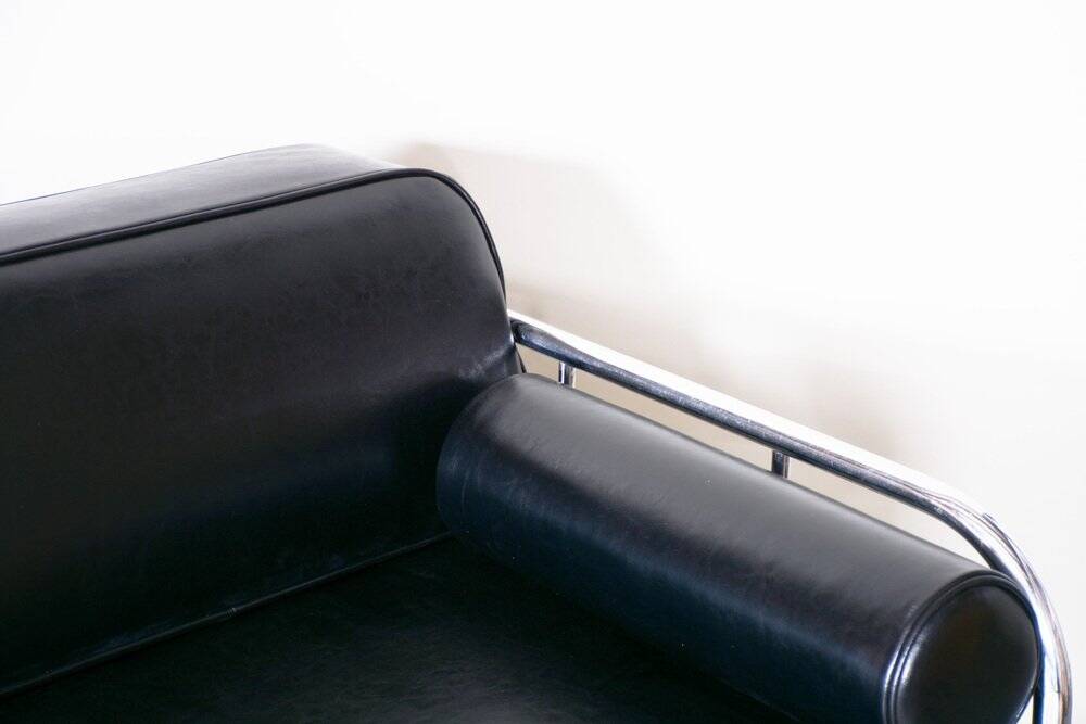 Bauhaus Sofa in Leather from Vichr a Spol, 1930s