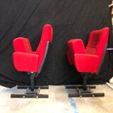 Red cinema armchairs