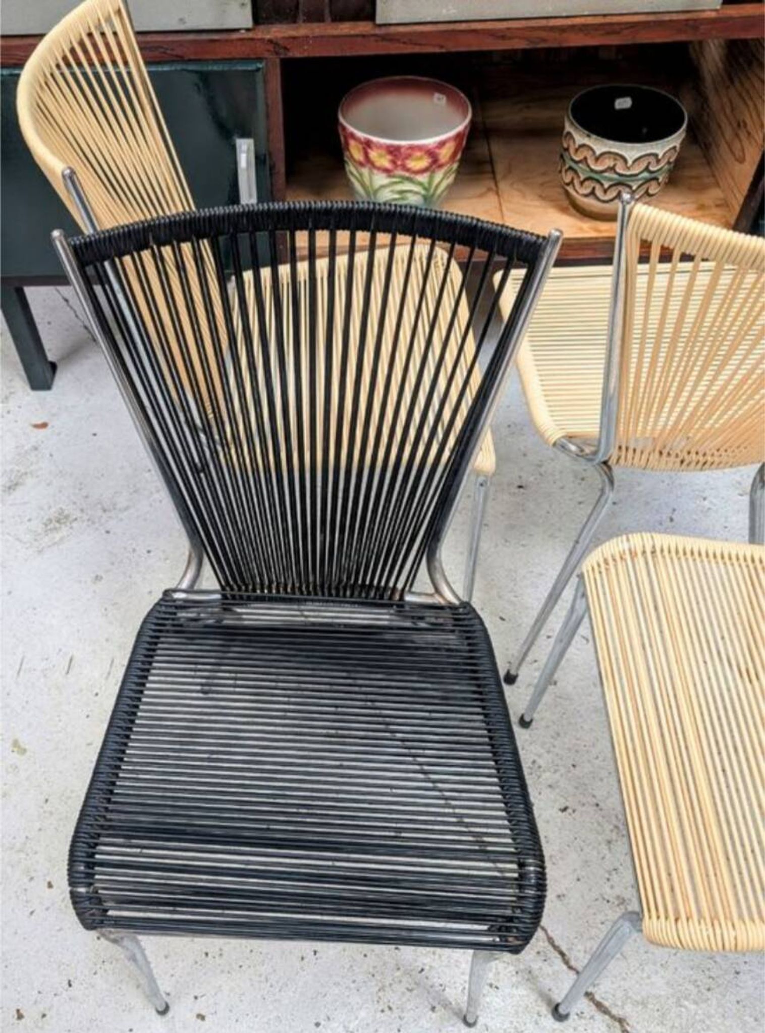 Suite de 4 chaises Scoubidou