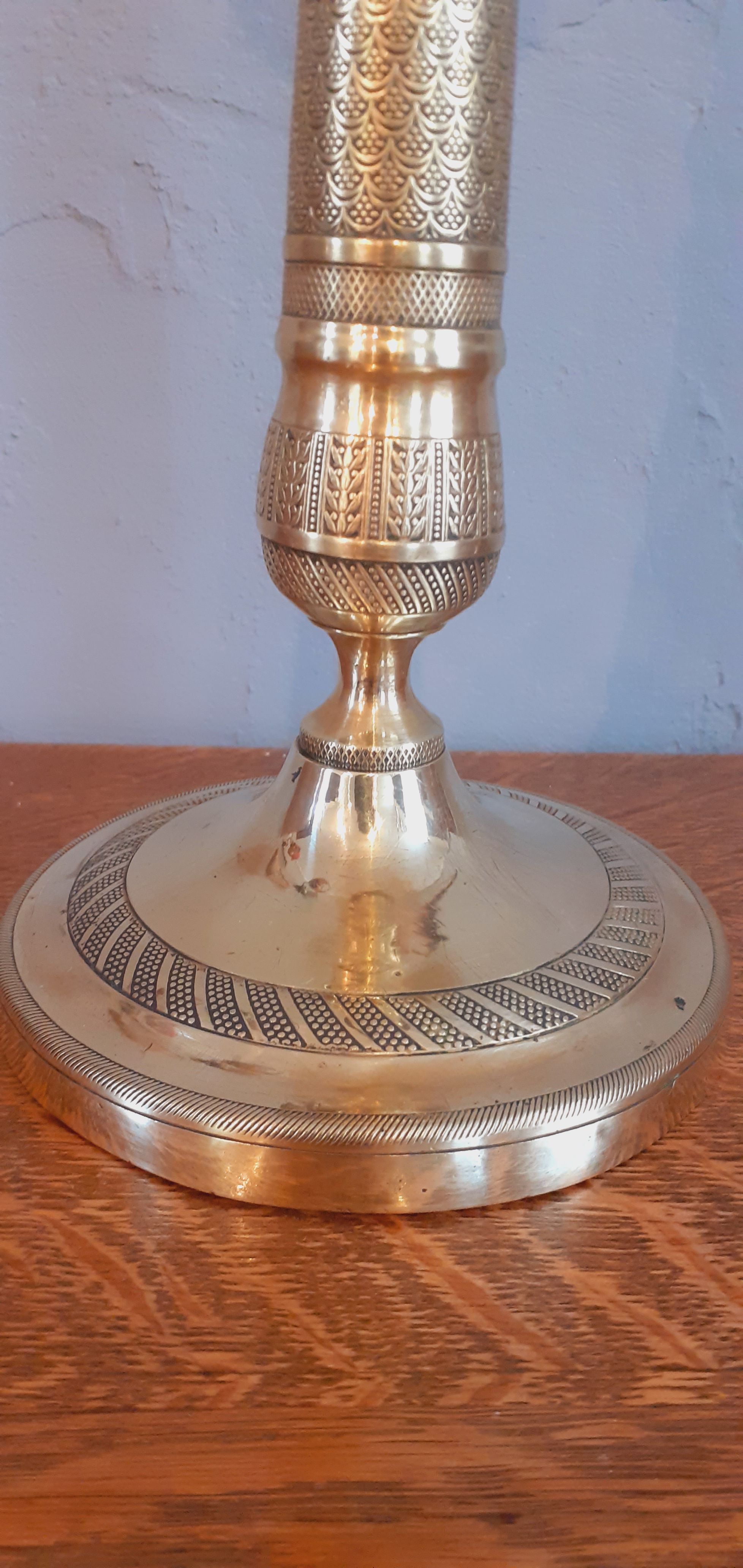 Bronze candle holder of the Directoire period late eighteenth century