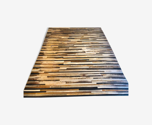 Serge Lesage leather carpet 238x181cm | Selency