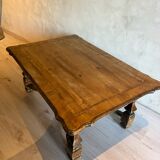 Living room coffee table walnut marquete 1950/60