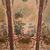 Louis XVI period screen, oil on canvas
