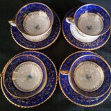 10 cups batch with porcelain saucers from Bavaria D-RW Weissenstadt