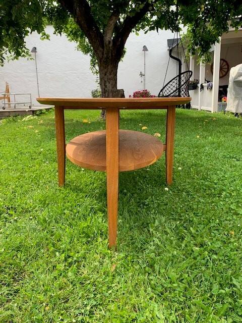 Solid beech coffee table - Sweden 70s/80s