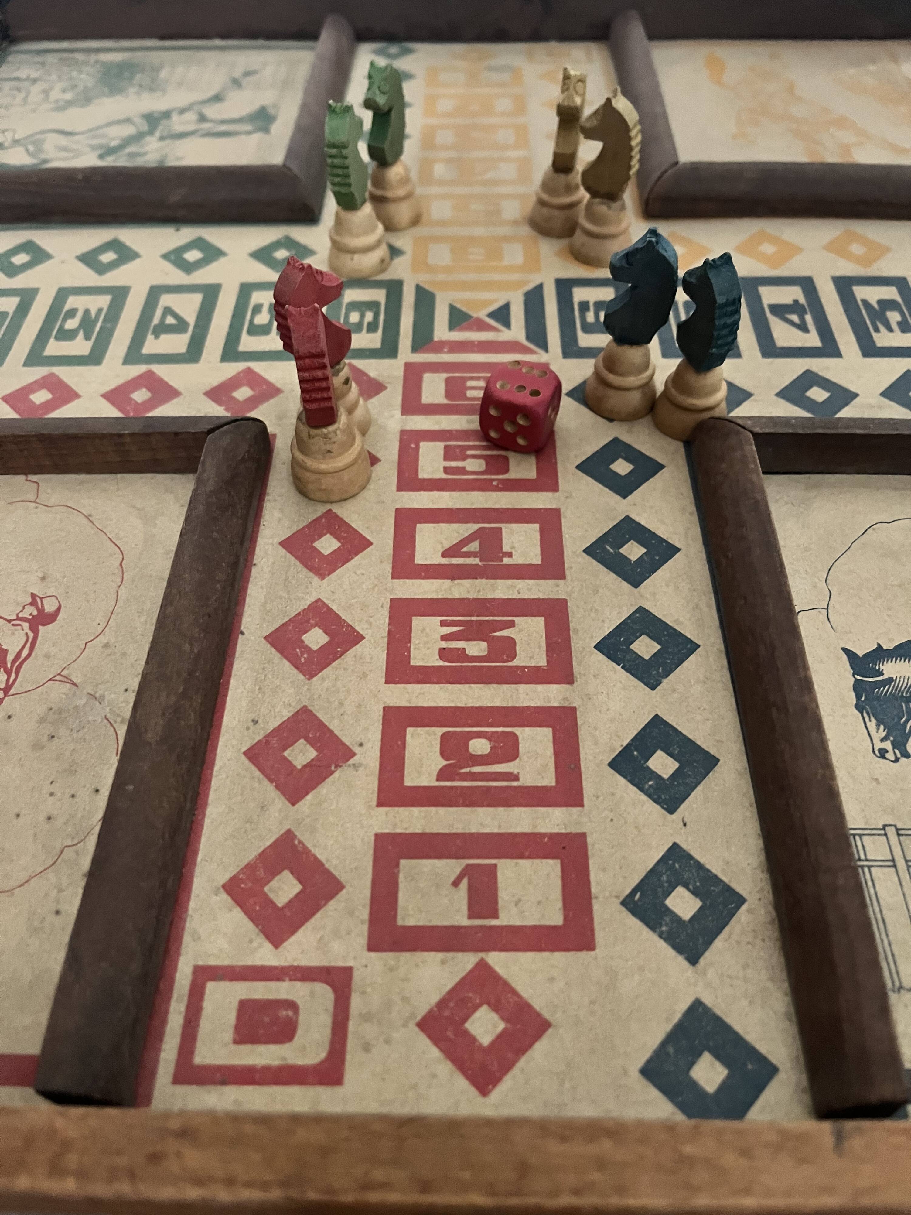 Ancient game of small horses and goose