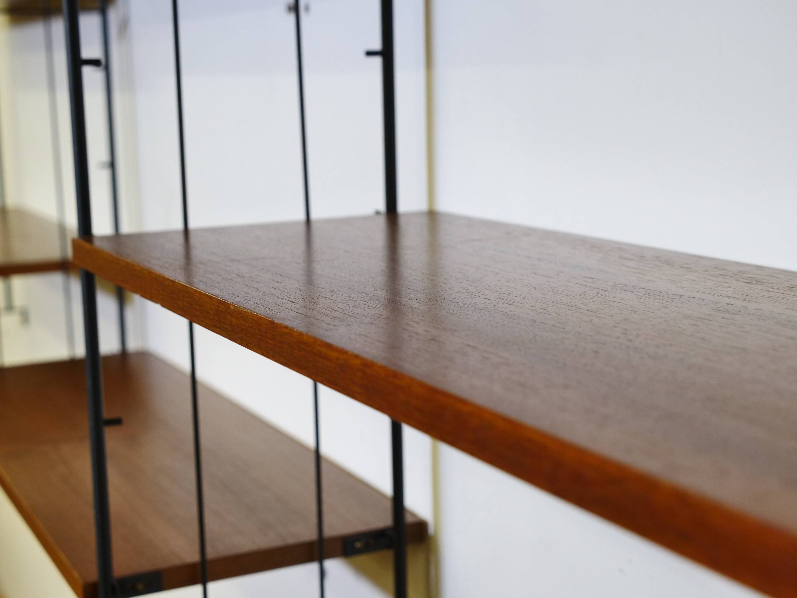 Modular teak storage unit in mid-century style, set of 12, 1960s.