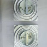 Pair of futuristic designer wall lights