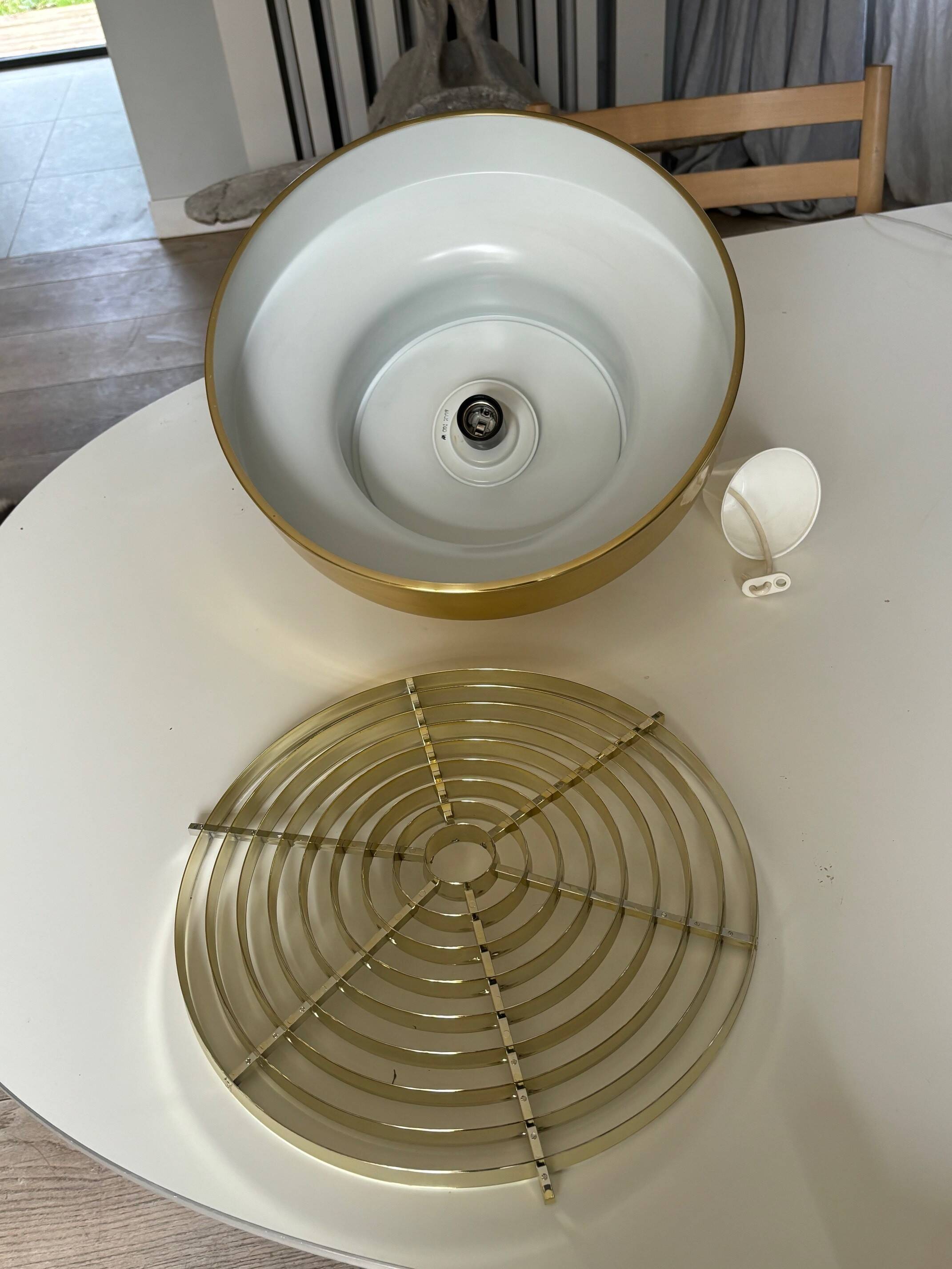 Falkenbergs gold metal suspension - Sweden 70s/80s