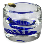 Blue Murano glass ashtray, Italy, 1970s