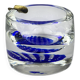 Blue Murano glass ashtray, Italy, 1970s