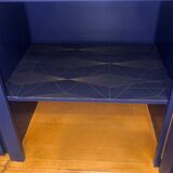 Buffet en bois, bleu