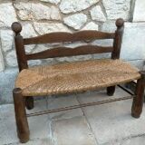 Mulched bench for children