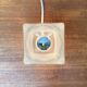 Vintage German glass cube table lamp TA 14 by Peill & Putzler, 1970s.