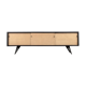 Mid-Century Elegant Black and Maple Scandinavian Vintage Sideboard, 1960s