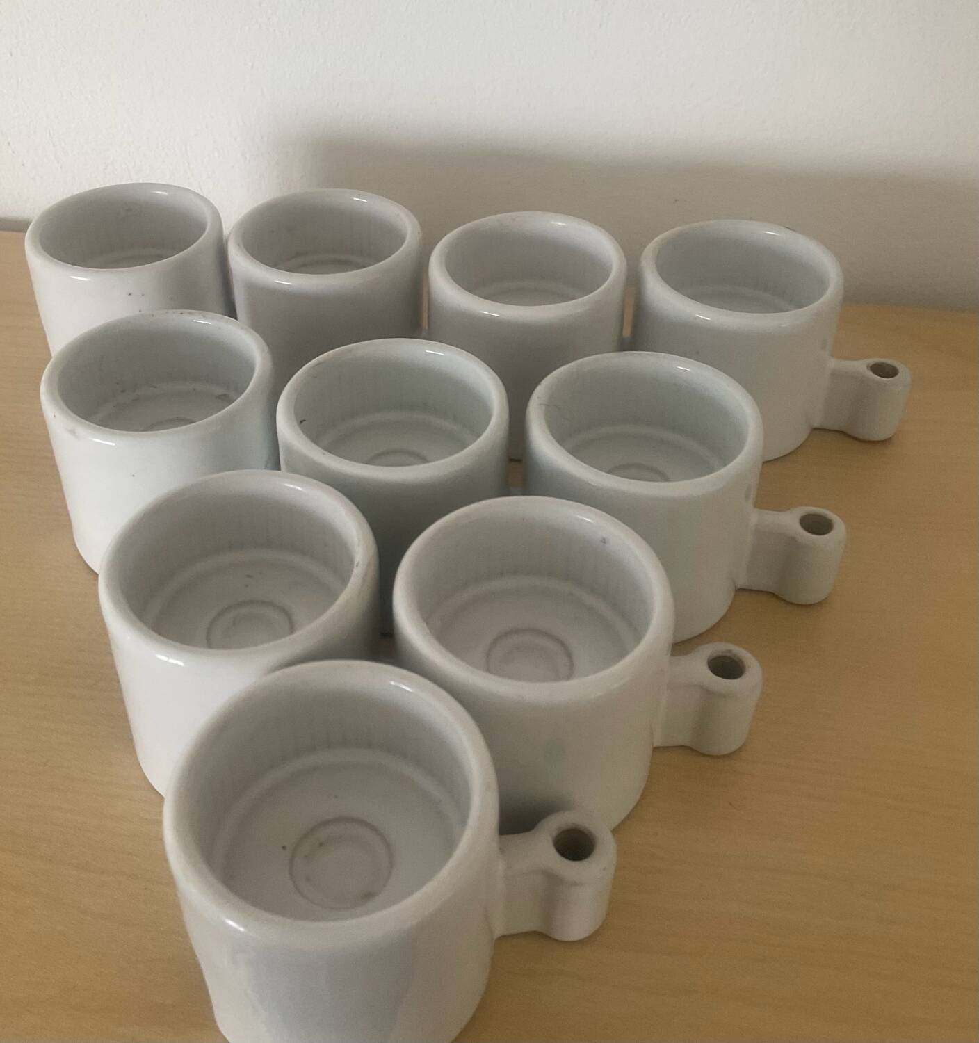 Set of 10 vintage candlesticks by Elhén Johansson