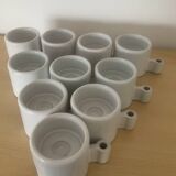 Set of 10 vintage candlesticks by Elhén Johansson