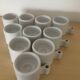 Set of 10 vintage candlesticks by Elhén Johansson