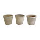 Set of 3 garden pots in Fibrocement 70's