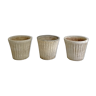 Set of 3 garden pots in Fibrocement 70's