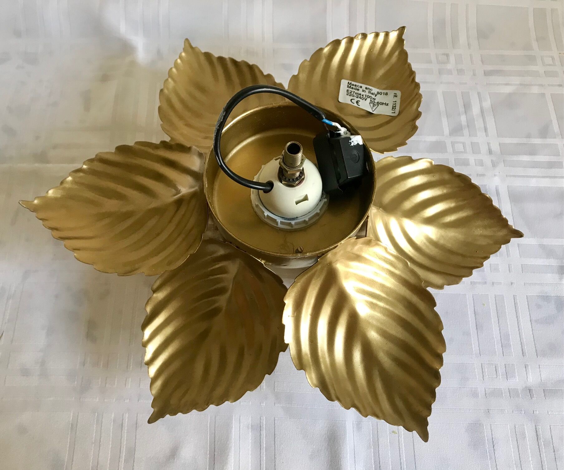 Masca golden flower wall lamp