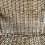 Fauteuil rotin adulte vintage