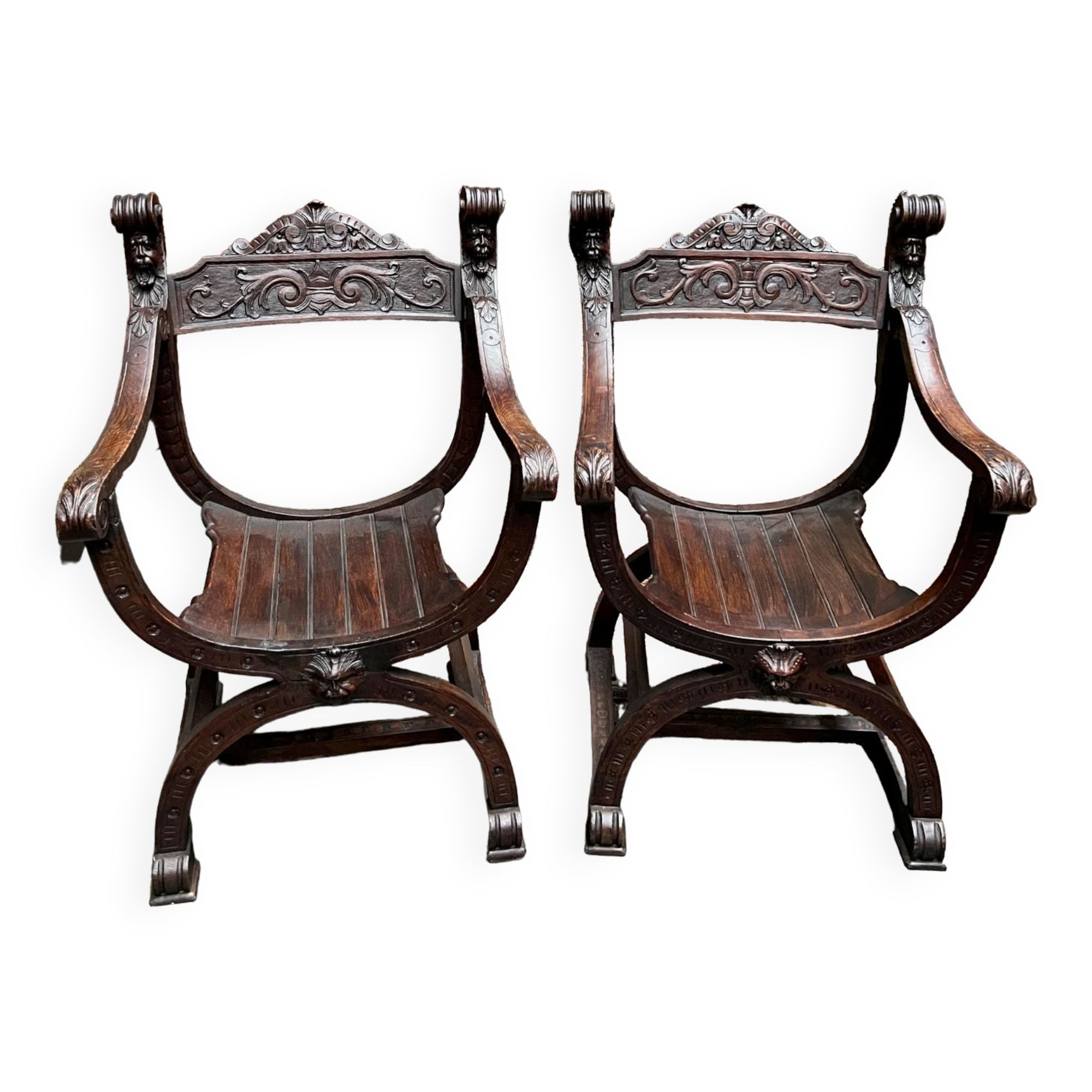 Pair of Dagobert chairs.