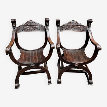 Pair of Dagobert chairs.