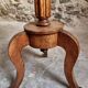 Louis XVI antique guéridon, round pedestal table, solid walnut, circa 1900.