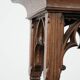 Elegant antique oak side table in Gothic style from the mid-19th century