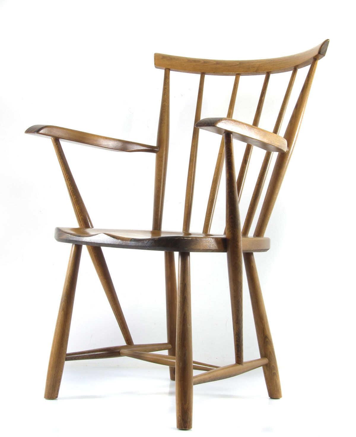 Scandinavian wooden relax armchair