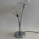 Contemporary lamp with 3 glass and metal balls to place (2 lamps available