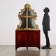 Meuble d’angle ancien style baroque en acajou XX Century