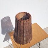 Tripod lamp and rattan from the 1950s.