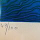 LITHOGRAPHY Nude woman "The board", numbered 49/100 and signed MICHEL MATHONNAT