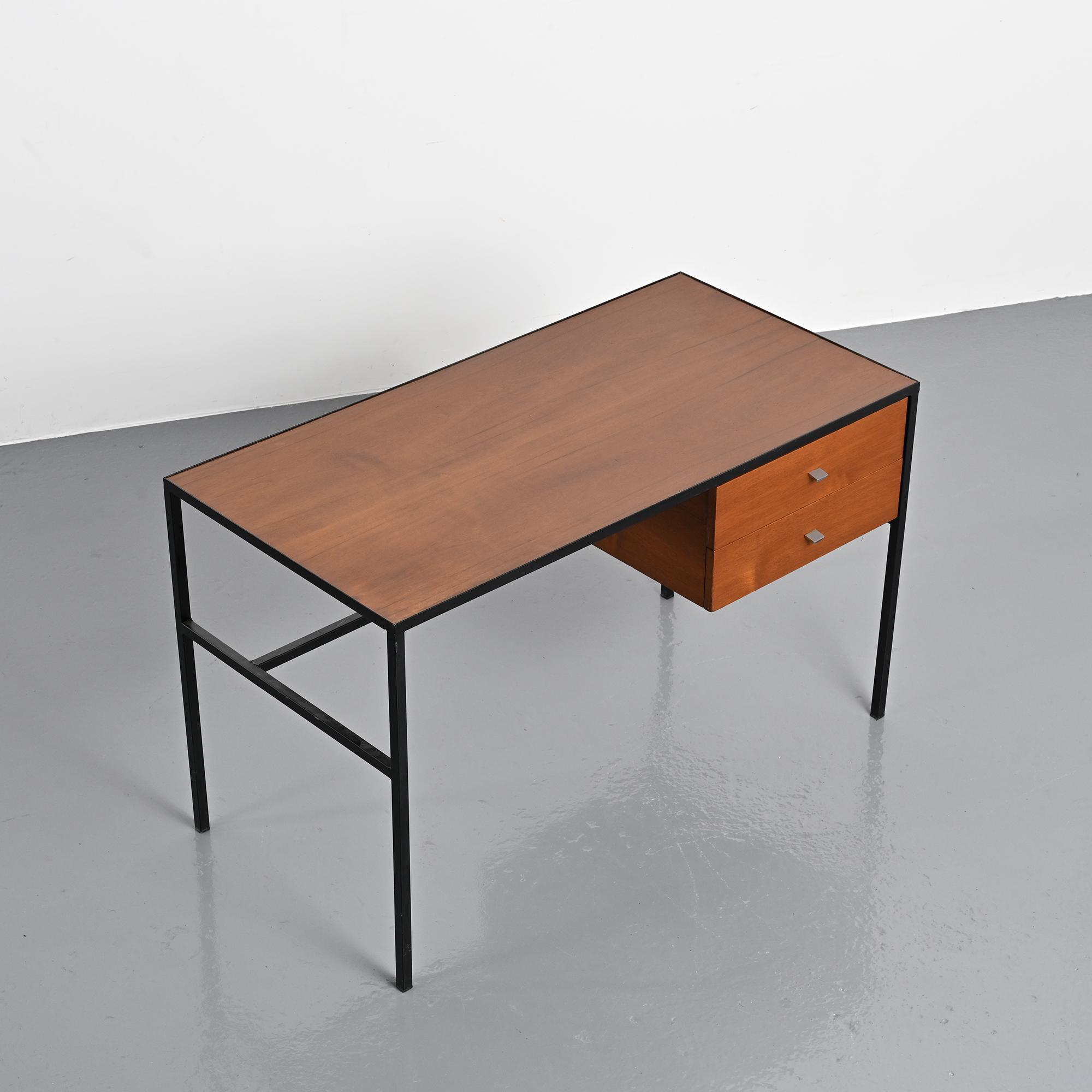 Metal and laminate desk, Meurop, 1960s