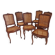 Suite of 6 chairs cans style Louis XV millieu XXeme