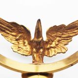 Pair of Antique 1950's Solid brass Empire Style 'Eagle' wall sconces