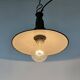 Industrial Green Enamel Military Pendant Lamp with Cast Aluminium Top, 1960